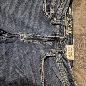 TK Axel Men's Blue Bootcut Jeans